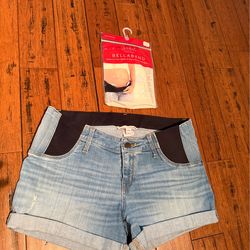 Maternity Shorts and Belly Band