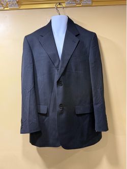 Mario Rossi Men's Blazer Slim Fit Modern 42R black Striped