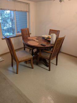 Vintage Wooden Table Set