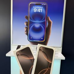 iPhone  16 Pro max Brand New Sealed Unlocked Pay Low Dwn No Credtt Needd