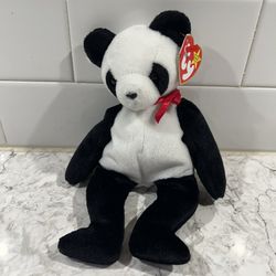 Ty Beanie Baby FORTUNE The Panda, Retired, 1997, w/All Tags