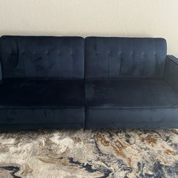 Velvet(blue) Futon