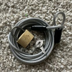 Wire Padlock And Keys