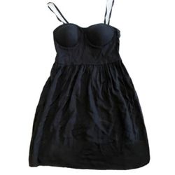 Rewash - Little Black Dress with Moulded Cups and Ruched Back