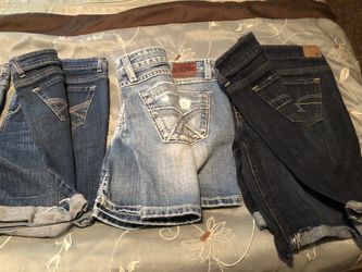Jeans Shorts, Aeropostale size 9/10, Buckel size 29, A&E size 8, ea. $10