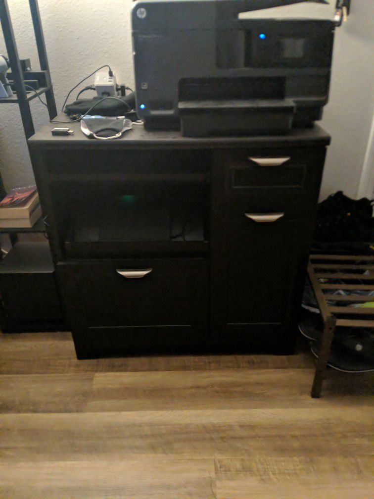 Printer Stand With Storage And Filing Drawer