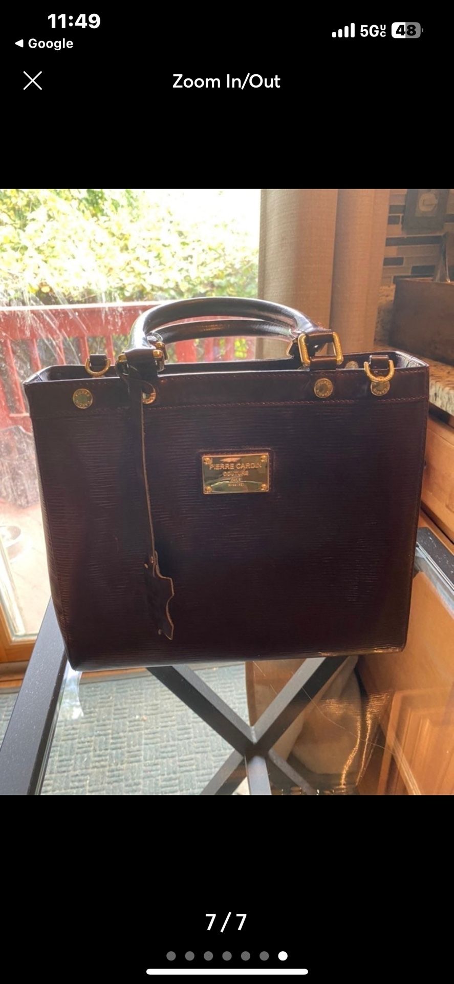 Pierre Cardin Leather Bag Excellent Condition Like New