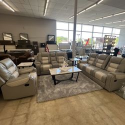 Reclining Sofa and Love Seat 