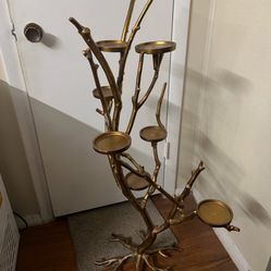Heavy Metal Tree Decor or Candle Holders 48 Inches Height 