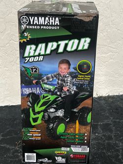 Yamaha raptor 700r Max speed 5 12v new