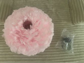 Pink Fluffy Chandelier