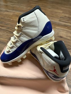 Jordan 11 Retro MCS "Sail/Fire Red/Deep Royal Blue" Men's Baseball (Size: 8.5)