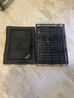 Dog Crate With Pad - 24 X 17