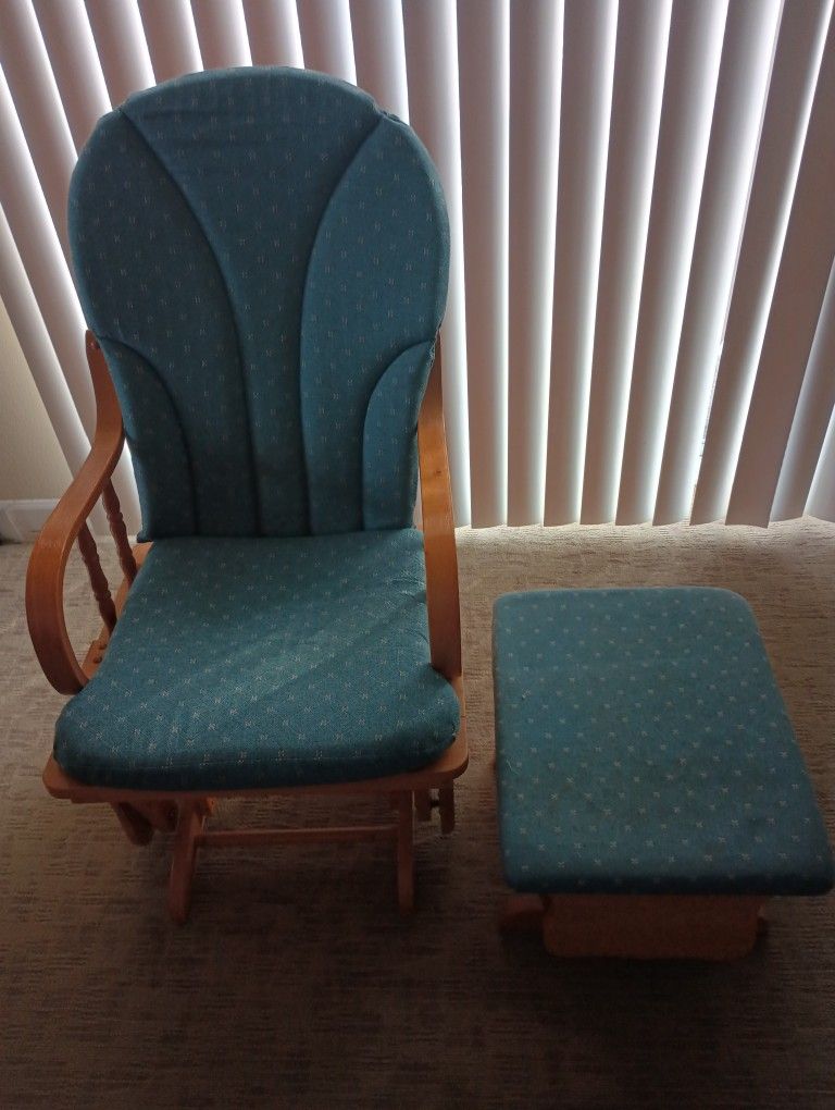 Glider chair & matching Footstool