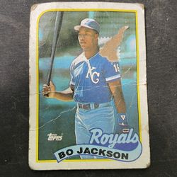 Bo Jackson 1989 Topps Baseball Card 540