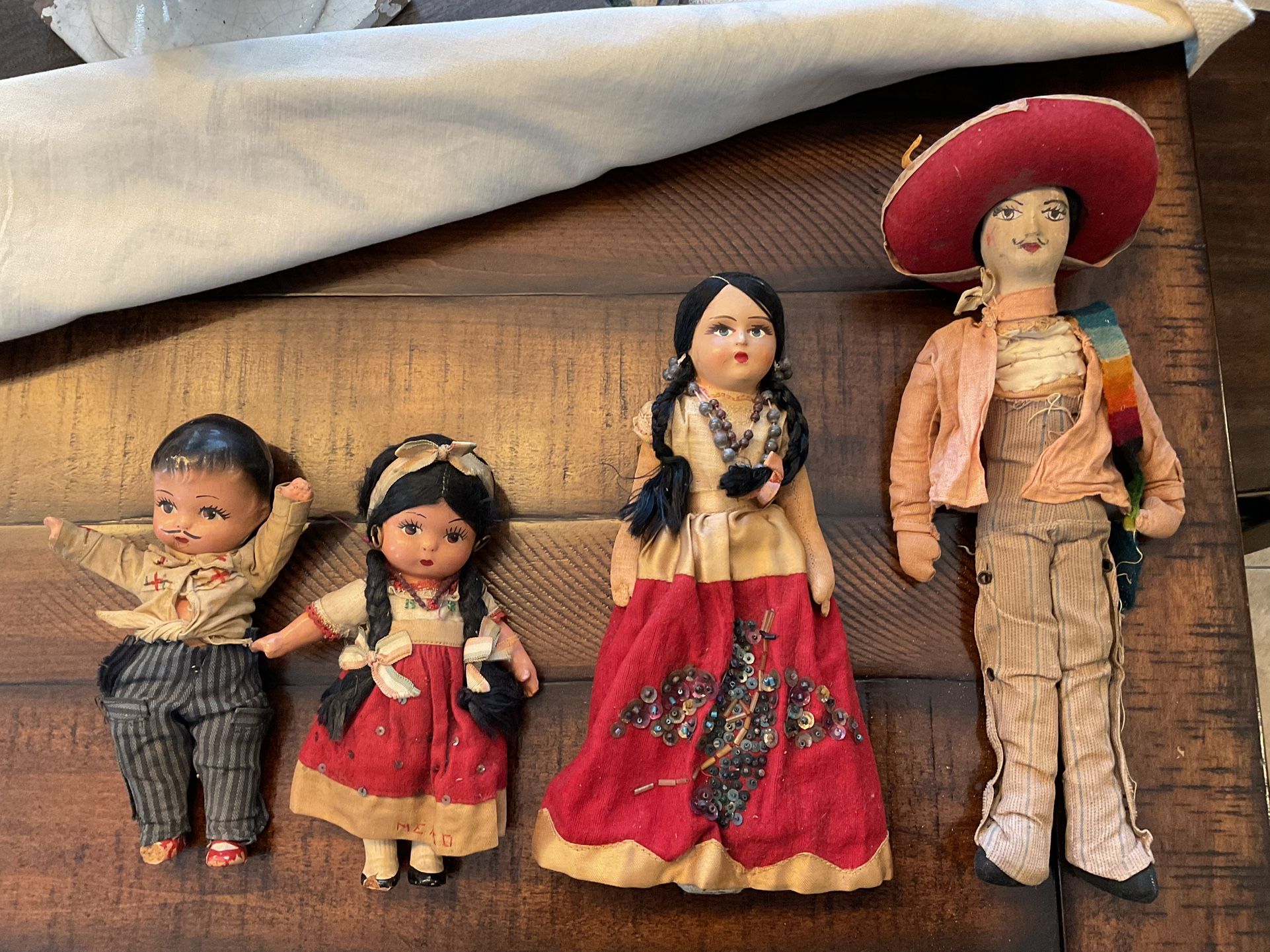 Antique Mexican Folk Art Dolls