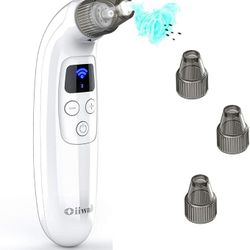 Oiiwak 5MP Visible Blackhead Vacuum, Blackhead Remover with Camera, Electric WiFi Pore Extractor with 65 kPa Suctioner, 5 Levels Suction 3 Probes (Wor