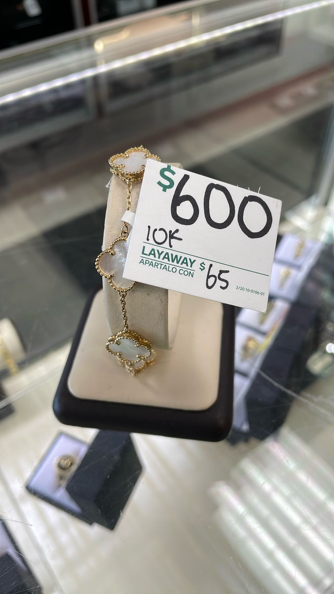 Women’s Clover Charm 10k Bracelet