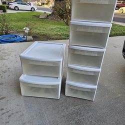 Gently Used Plastic Drawers