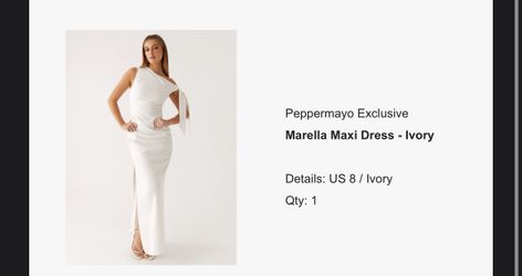 Peppermayo Marella Maxi Dress - Ivory
