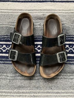 Birkenstock Arizona Metallic Soft Footbed Sandal
