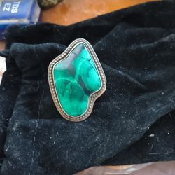 Malachite Pendant Native American Made
