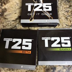 T25 Beach Body Focus Alpha Beta Get It Done - 9 Disc Complete 