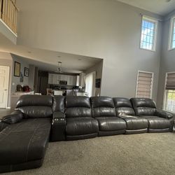 Large Leather Couch 