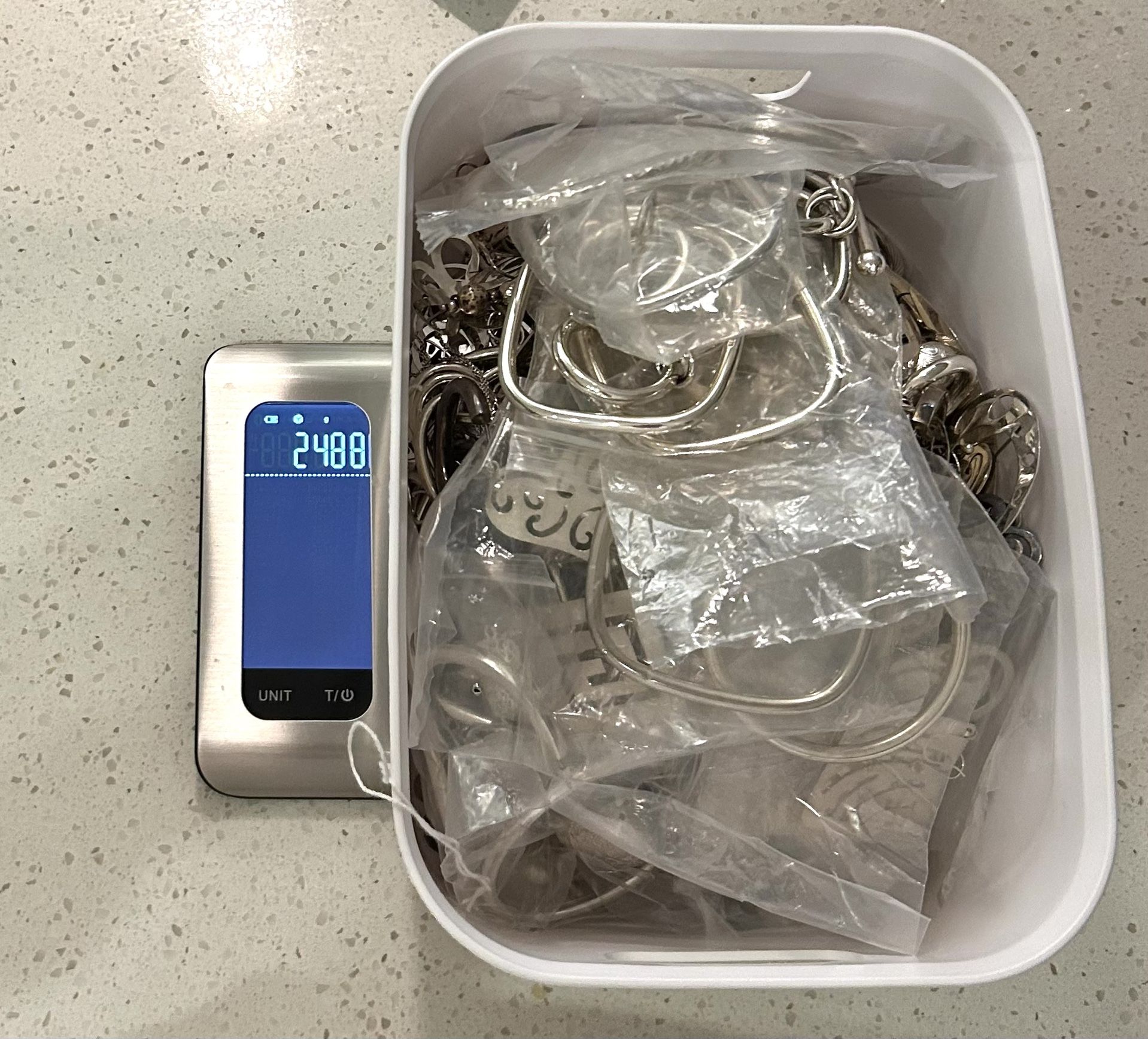 Lot of 2,258 grams of sterling silver .925 jewerly !