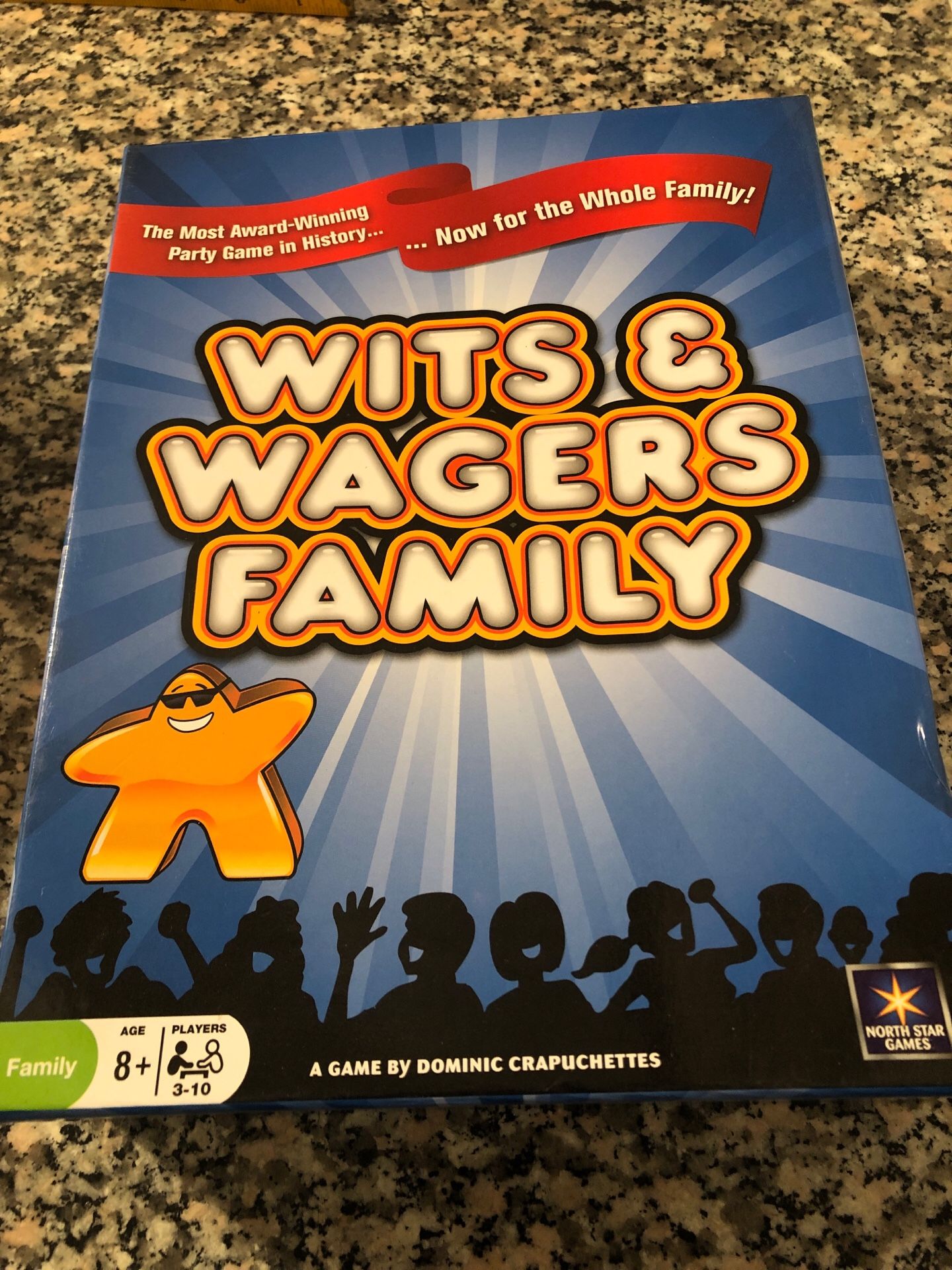 Wits and wagers family game board