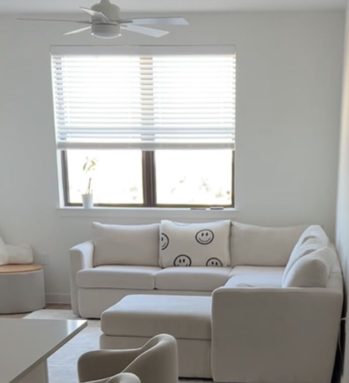 Living Spaces : U Shaped Sectional Couch