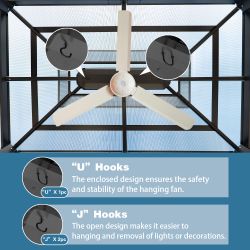 Outdoor Grill Gazebo 8 x 5FT, Hardtop BBQ Gazebo with UV-Resistant Polycarbonate Roof & Storage Hooks for Patio, Lawn, Garden