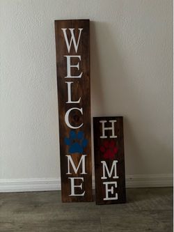 "Welcome Home" Wooden Signs