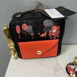  NEW Disney Parks Loungefly Convertible Bag Backpack also has a strap that can be a crossbody bag.   Smoke free home 