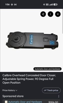 Overhead hydraulic door closer