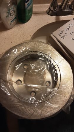 Ford Mustang with V6 motor- Rear brake rotor