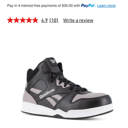 Reebok  steel toe shoes