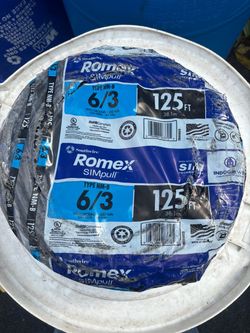 ROMEX 6/3    125ft $360each