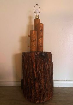 Real Wood Log Table