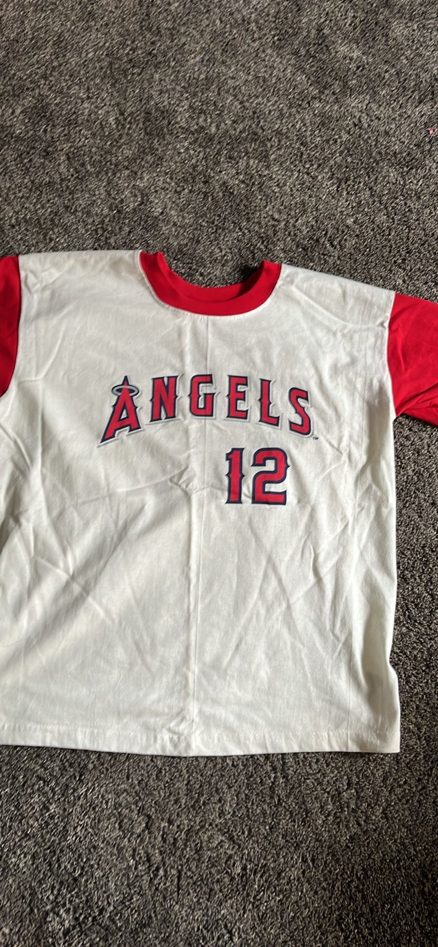Vintage Los Angeles Angels SGA Steve Finley Kids T-shirt.