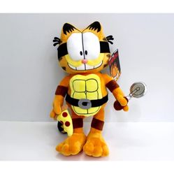 Garfield Garfello Teenage Mutant Ninja Turtle TMNT Plush 13in Kidrobot Phunny