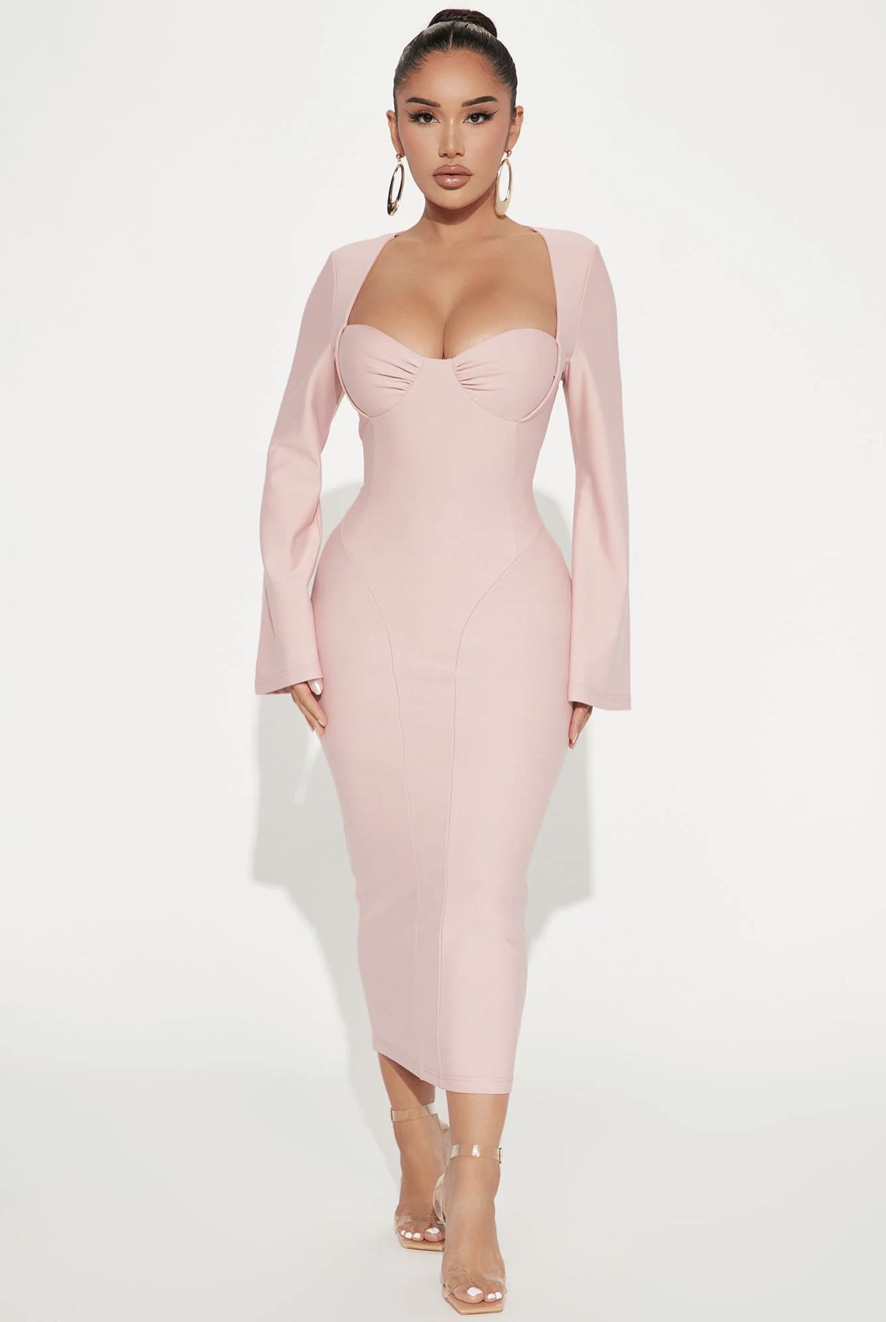Fashion Nova Lily Rose Midi Dress