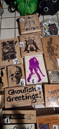 Halloween Rubber Stamp (starts at $1)