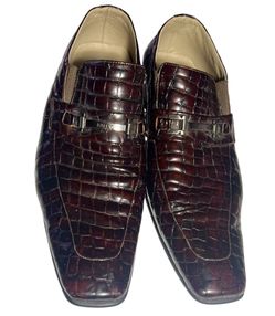 Bally Men’s Crocodile Leather Loafers Size 43