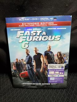 Fast & Furious 6 blueray digital Hd