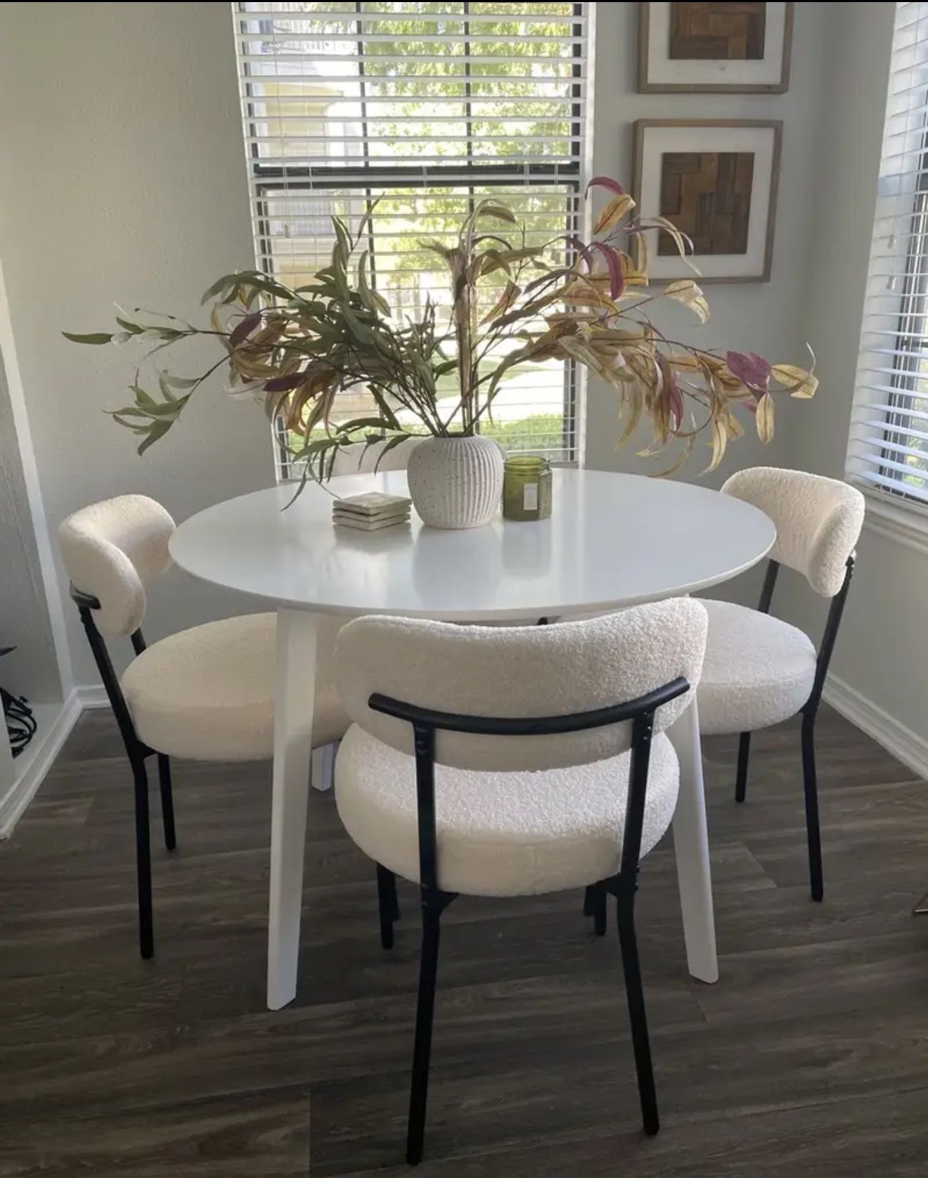 Set Of 4 Sherpa dining chair