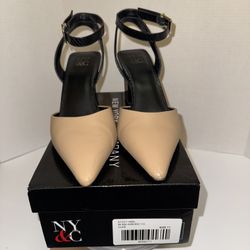 New York & Company Stacy Block Heel Pump