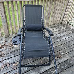 Two Outdoor Recliner Chair With Cup holder