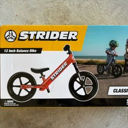 Strider Sport 12” Kids Balance Bike - Red