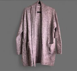 Open Front Knit Cardigan Sweater
